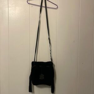 MARGOT Sherpa fleece purse black